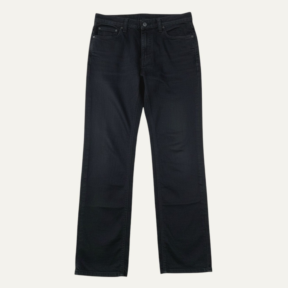 prAna Bridger Jeans Mens 34x34 Black Organic Cotton Stretch Denim 5-Pocket Pants